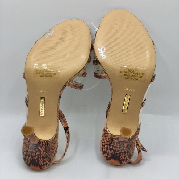 LOUISE Et Cie Nabila Snake Print Strappy Sandal Swifty Size 7 - Picture 9 of 9